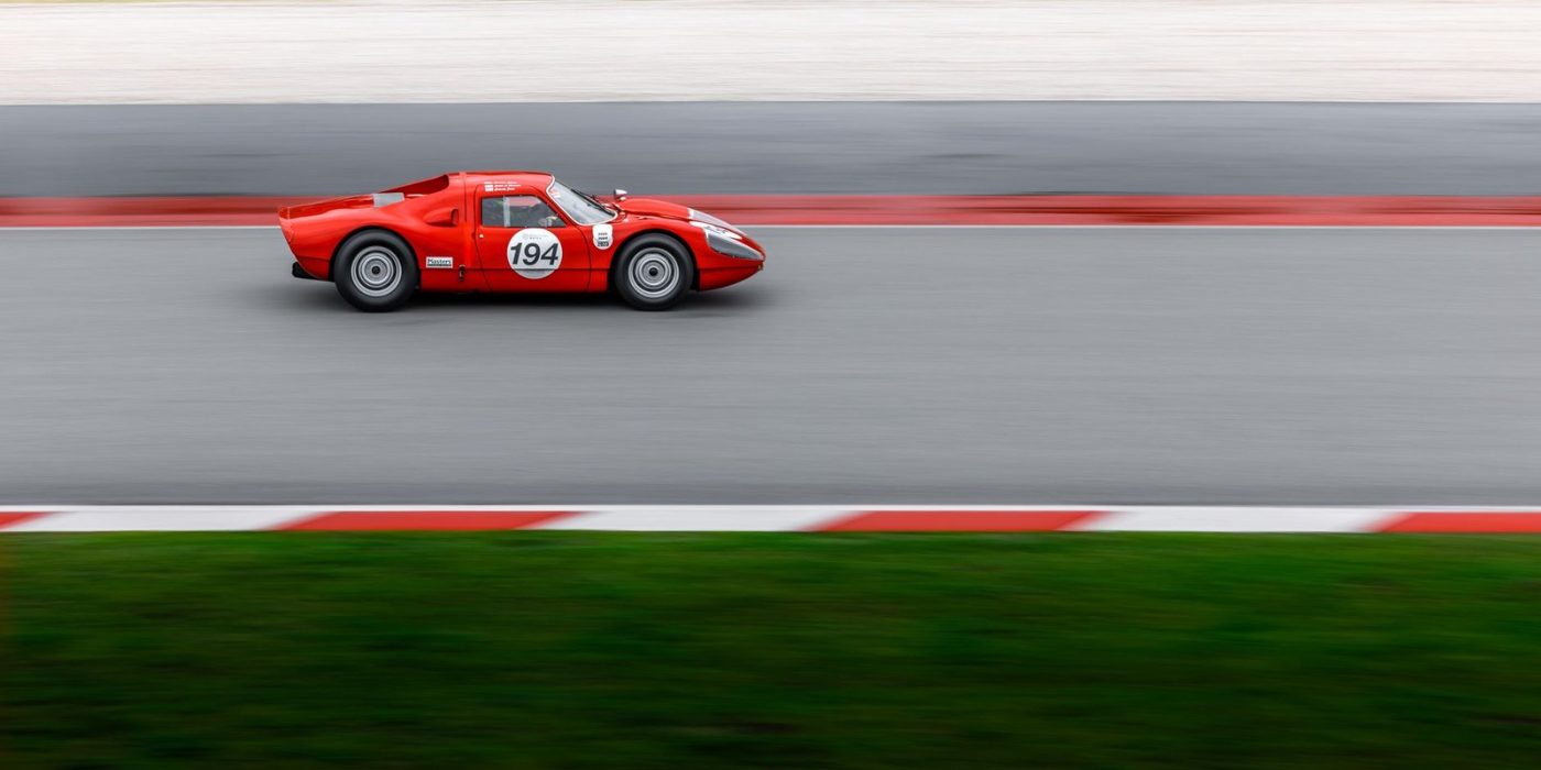 Red Vintage Race Car Speeding on a — Free Online Jigsaw Puzzle | Jigsaw Planet