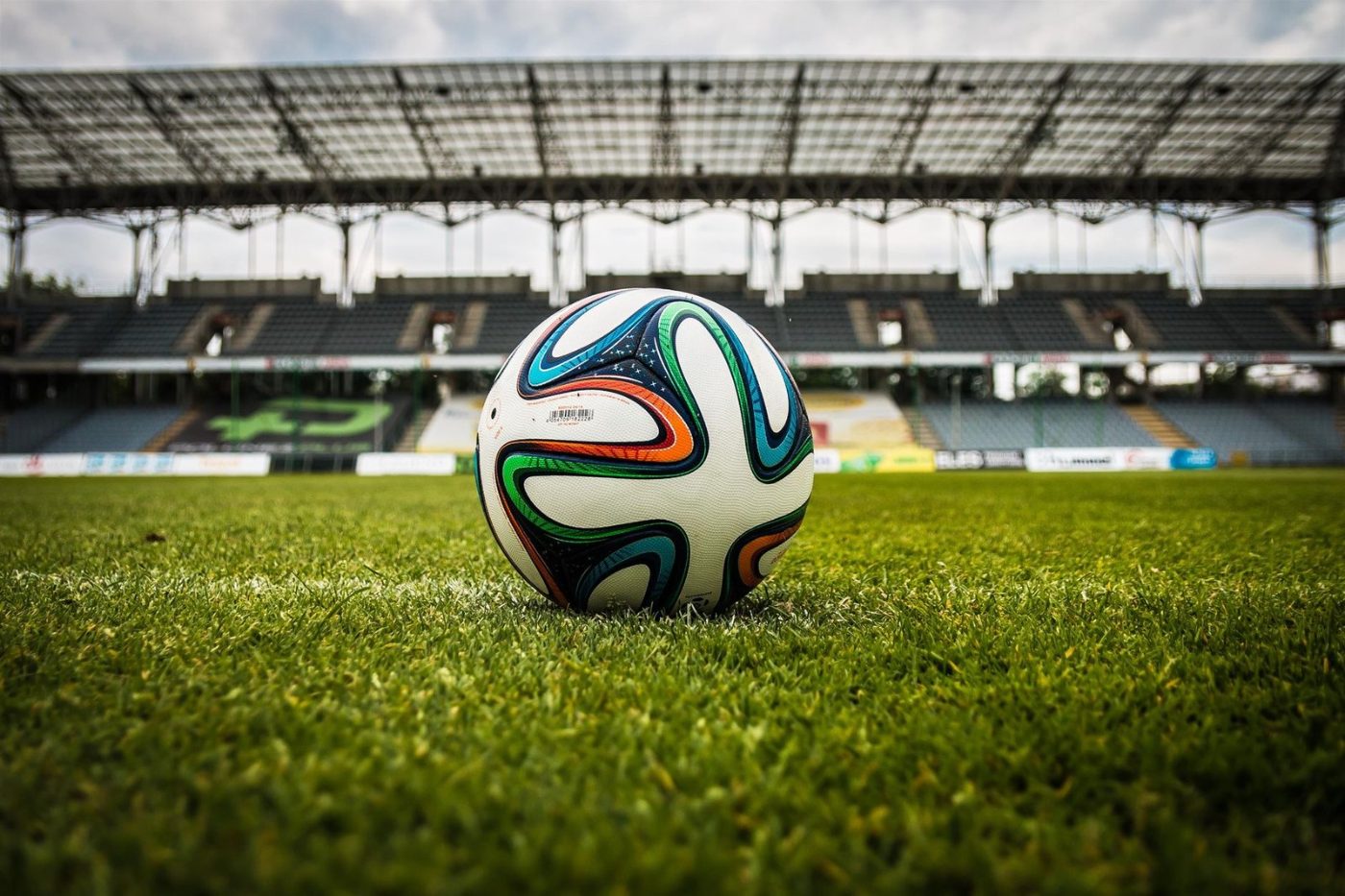 A Vibrant Soccer Ball Rests on a jigsaw puzzle