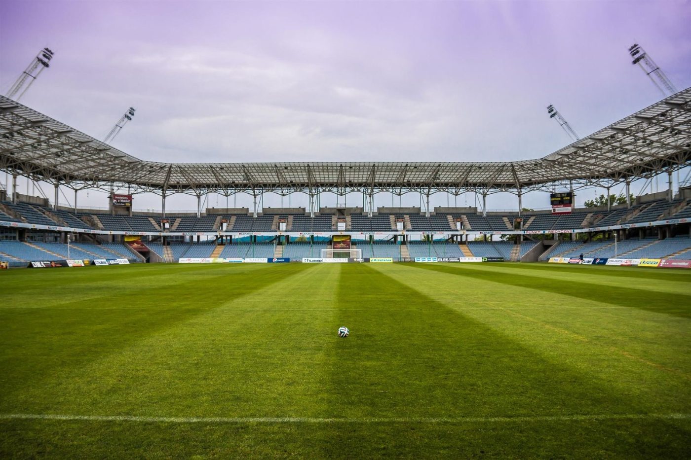 Explore a Soccer Stadium with Clear Skies jigsaw puzzle