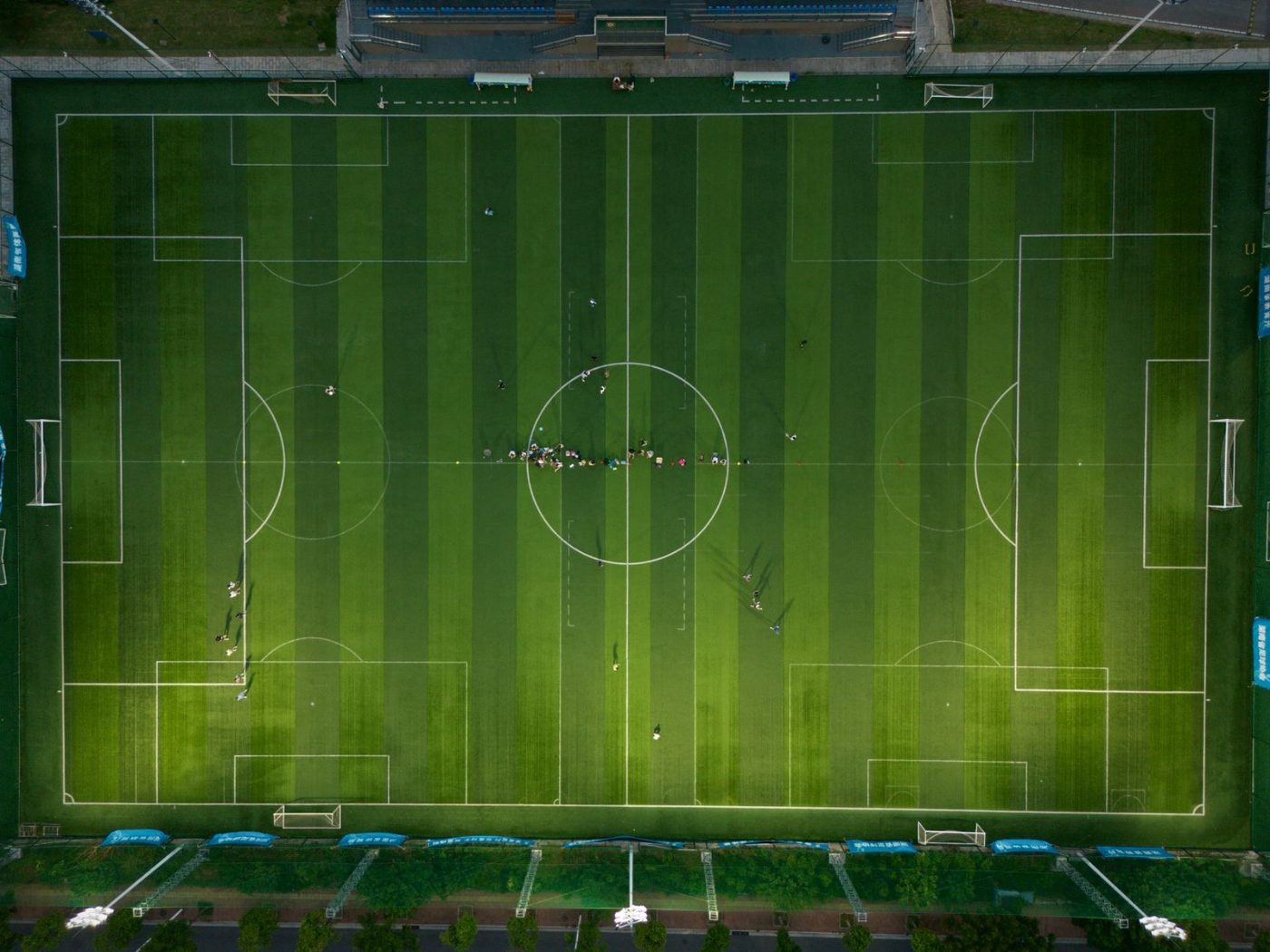 Top Down View of a Soccer Field jigsaw puzzle
