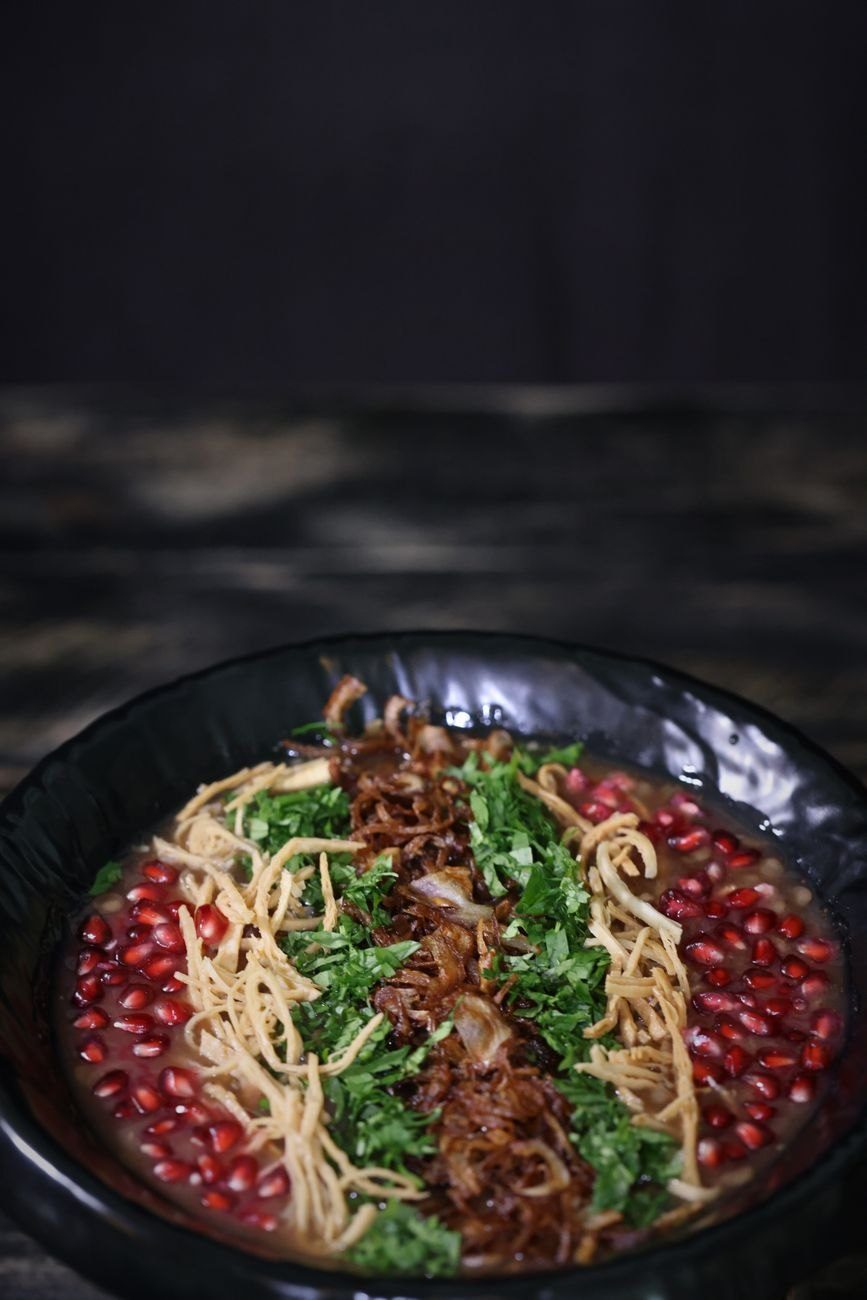 A Delicious Indian Noodle Dish Garnished with jigsaw puzzle