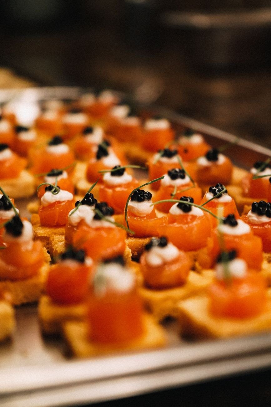 Close up of Gourmet Canap S Topped jigsaw puzzle