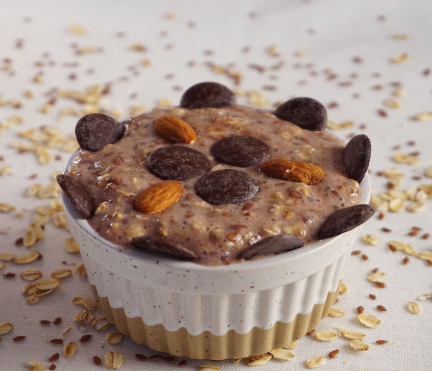 Tasty Homemade Oatmeal Dessert with Chocolate Chips jigsaw puzzle