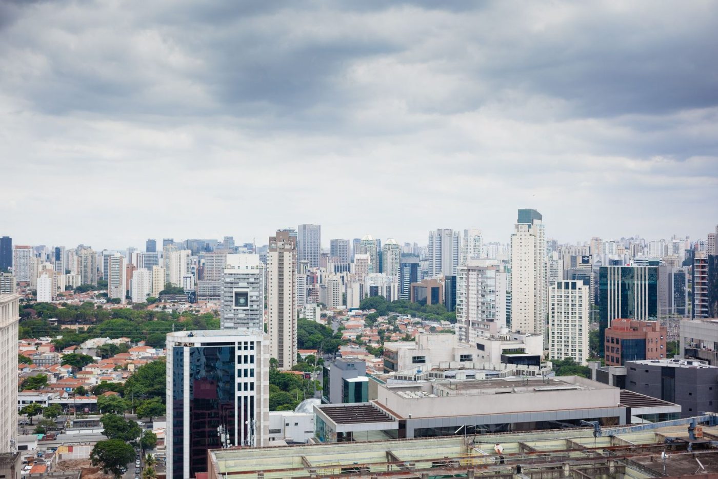 Aerial View of a Bustling City Skyline jigsaw puzzle