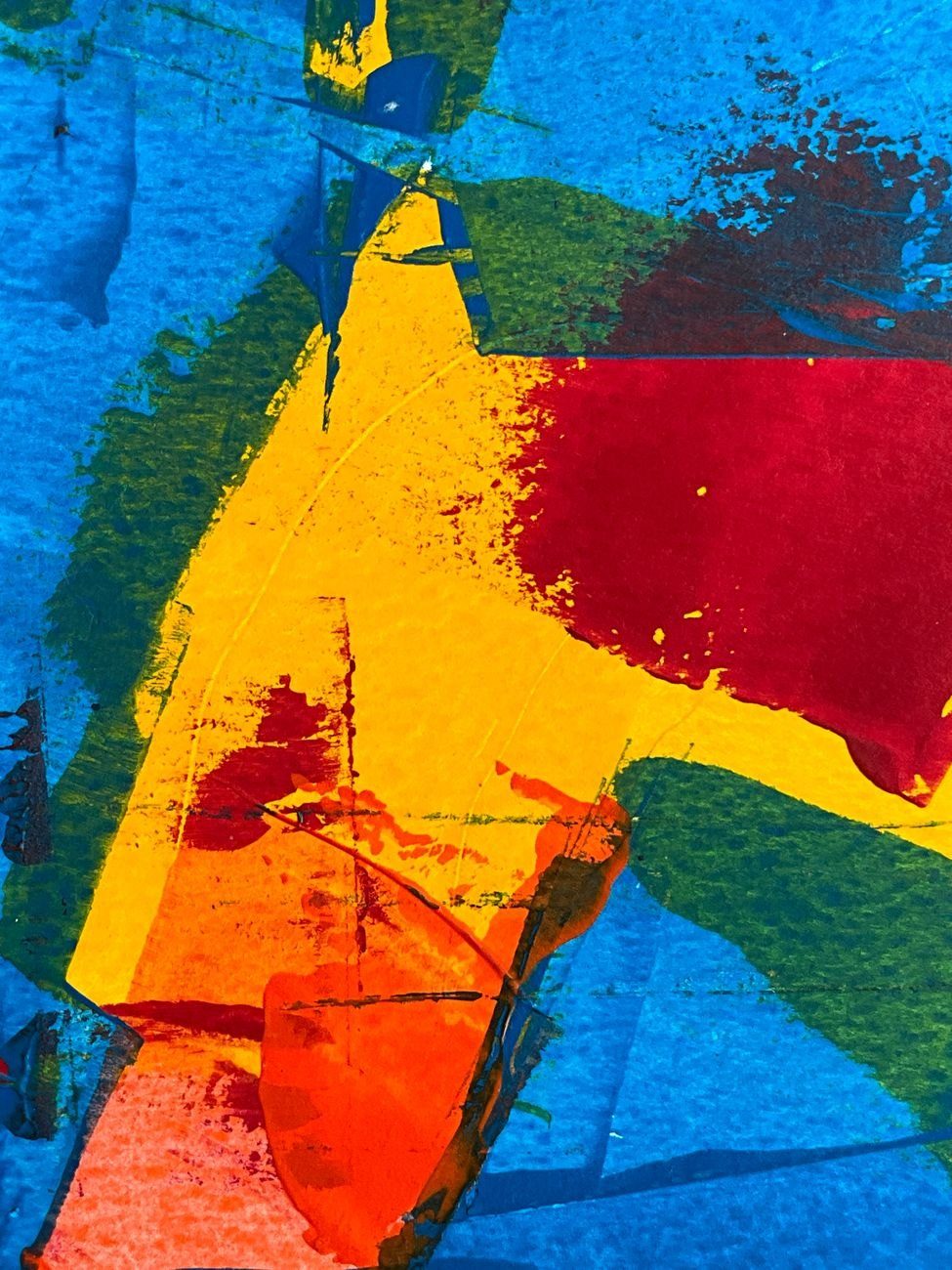 A Dynamic Abstract Painting Featuring Vivid Colors — Free Online Jigsaw Puzzle | Jigsaw Planet
