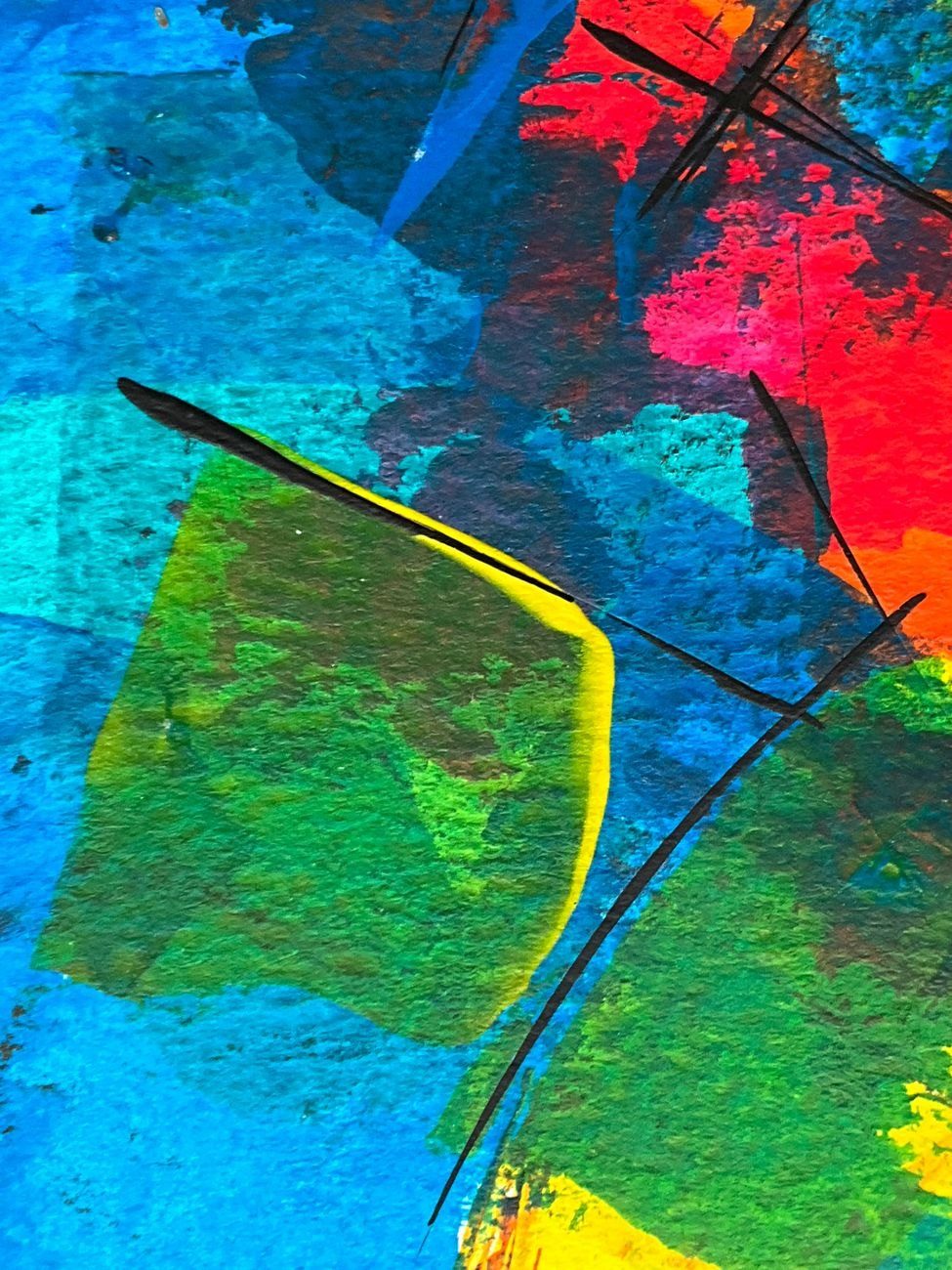 Colorful Abstract Art Featuring Vibrant Strokes and jigsaw puzzle
