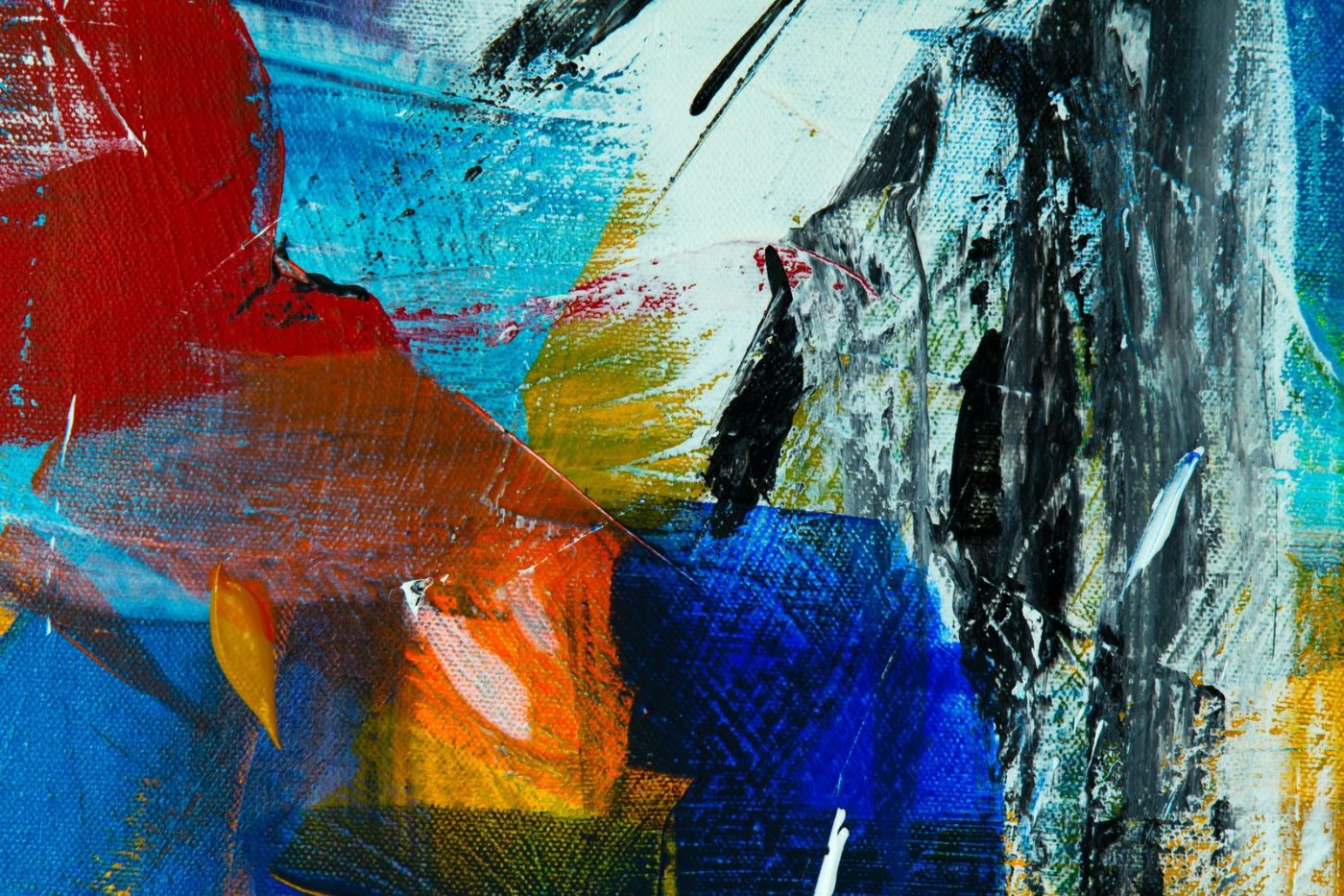 Colorful Abstract Painting Featuring Bold Brush Strokes jigsaw puzzle