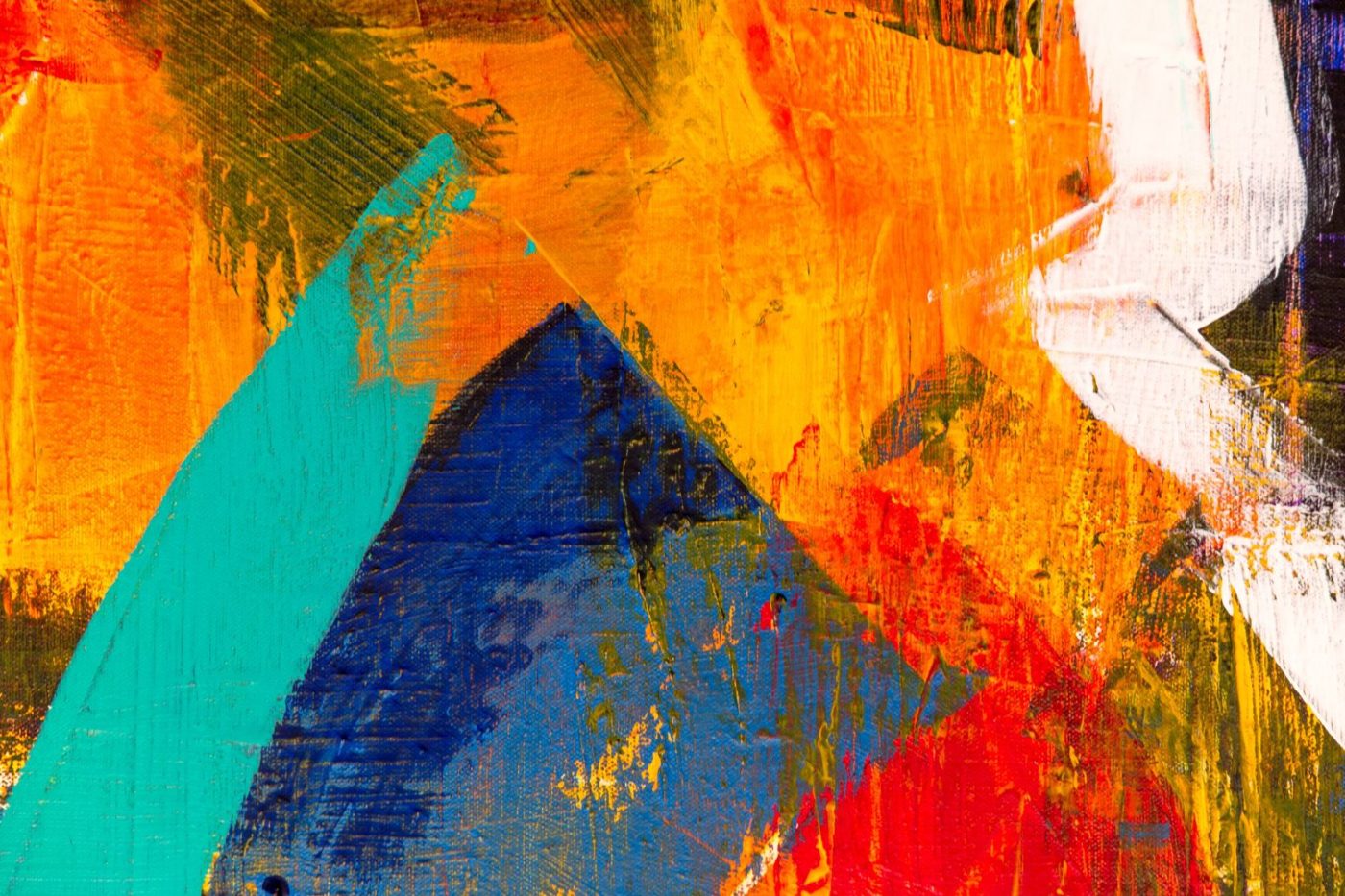 Dynamic Abstract Art Piece Featuring Bold Colors jigsaw puzzle