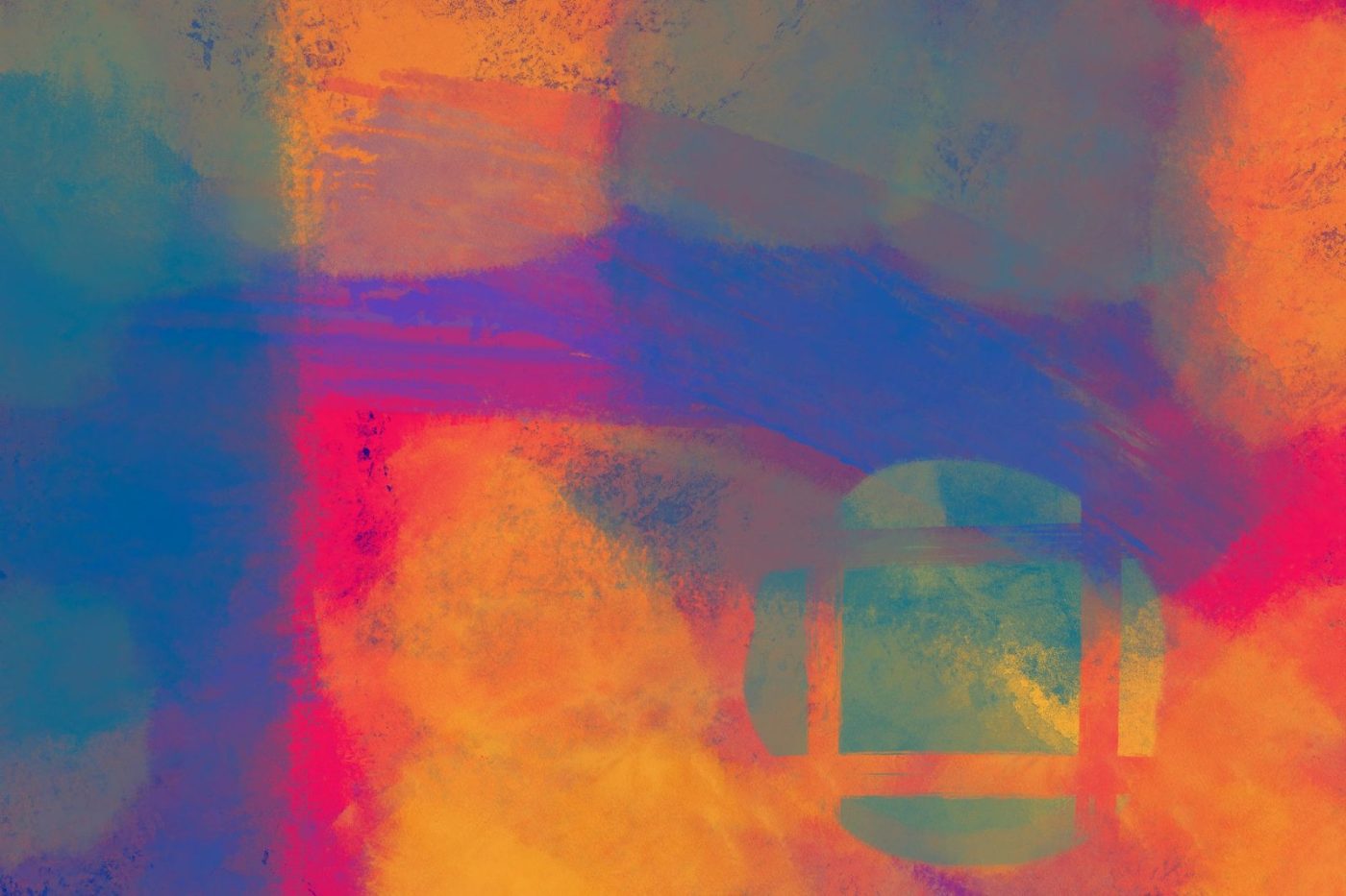 Dynamic Abstract Art with Vivid Colors and jigsaw puzzle