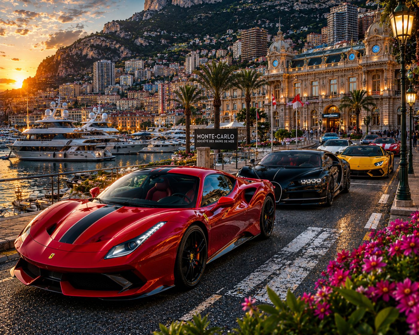 Supercars in Monaco jigsaw puzzle